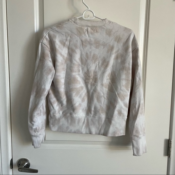 Women's Madewell White Tie Dye Sweatshirt - Picture 7 of 7